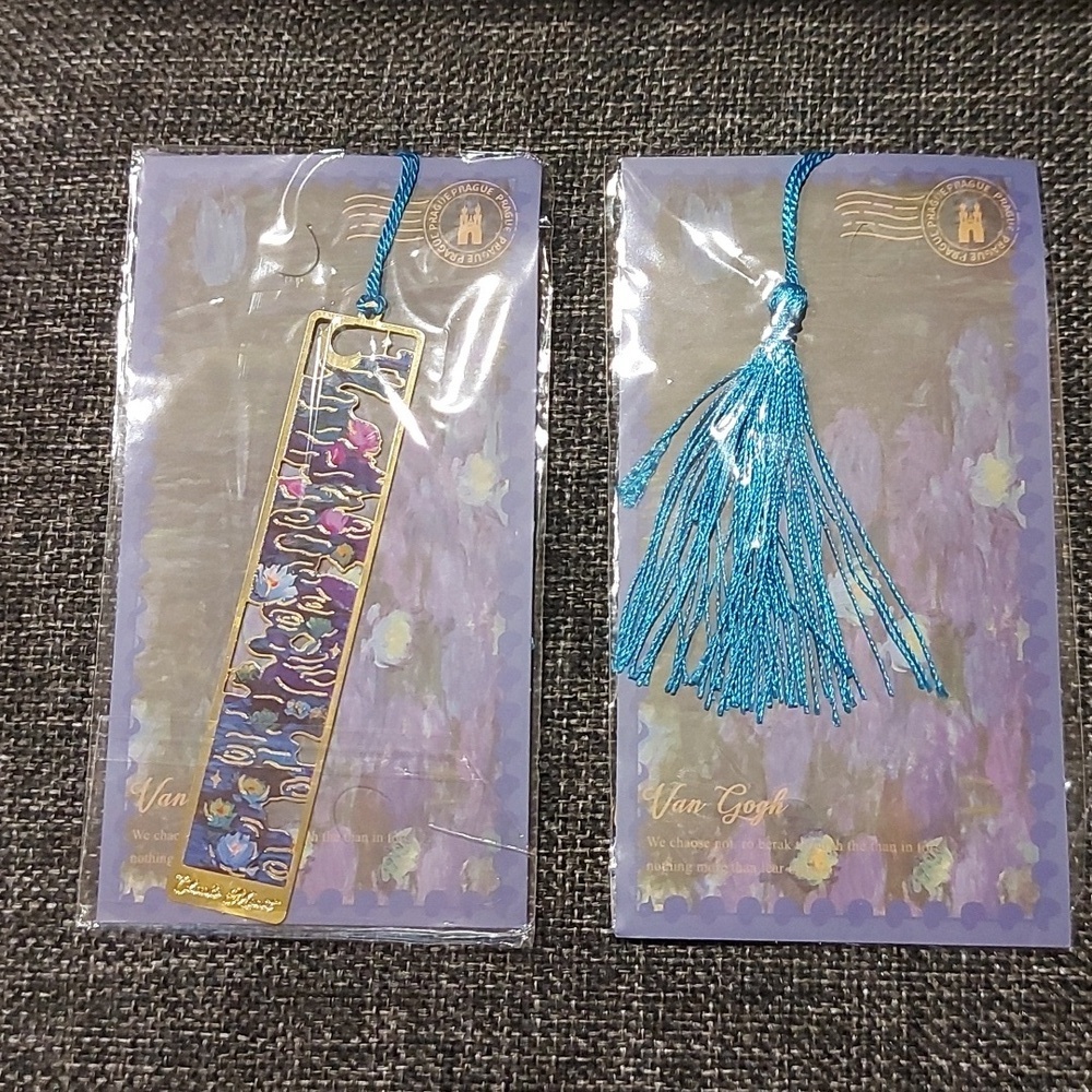 MONET Metal Bookmark with Tassel